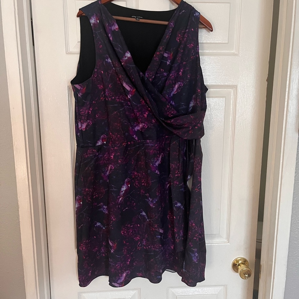 City Chi women's XL hummingbird dress